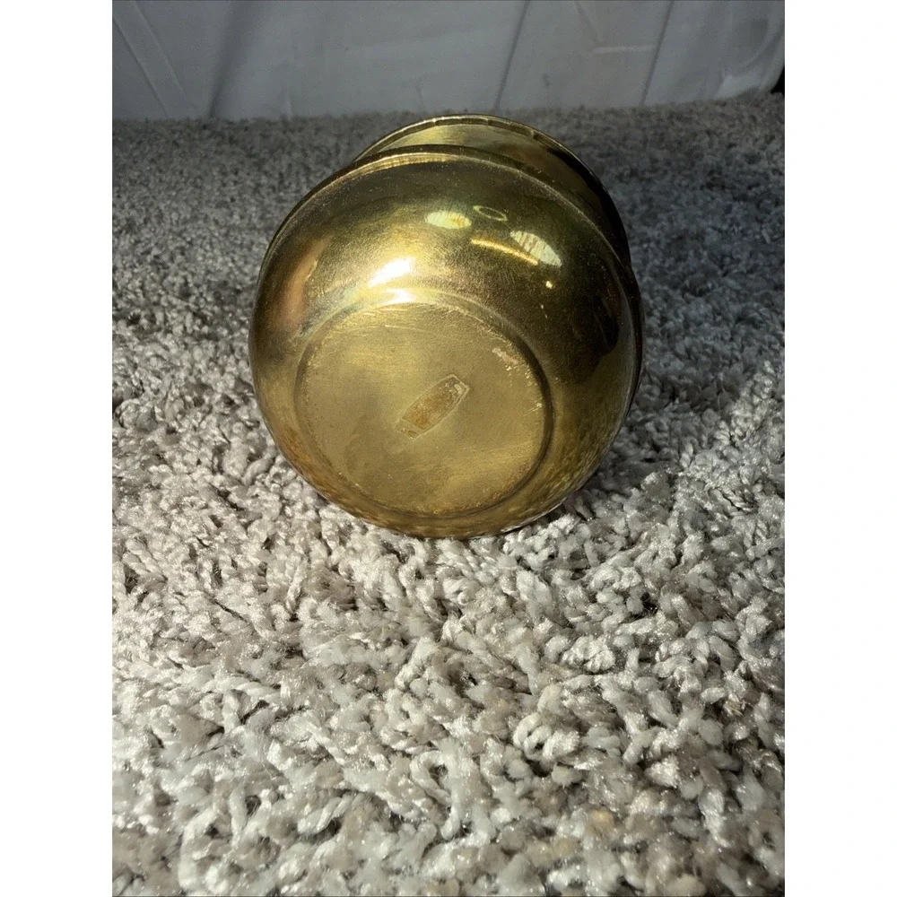 Vintage Small Brass Spittoon